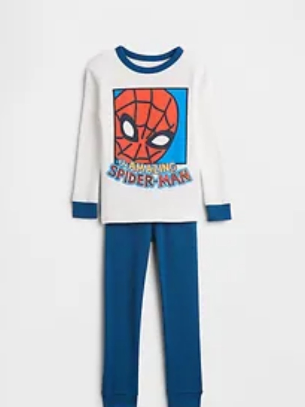 Gap Spider-Man White and Blue Kids Pajama Set